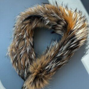 EUC Genuine Detachable Coyote Fur Zipper Collar Spiewak McElroy Toggle Parka